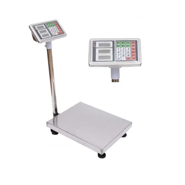 Cantar electronic AT PERFORMANCE, industrial 1000 kg, platforma 60x80 cm, tabla groasa striata, brat